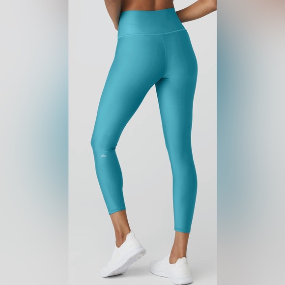 ALO YOGA • “Blue Splash” 7/8 High-Waist Airlift Legging - Large - Picture 2 of 8
